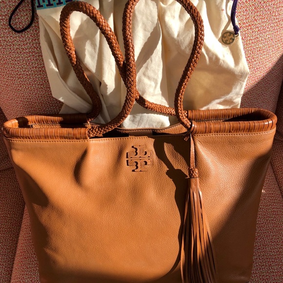 TORY BURCH  TAYLOR TRAVEL/WORK/LEISURE LEATHER BAG - Picture 2 of 8